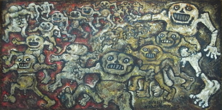 336 [行進] 1991.91.0×182.5_図録用